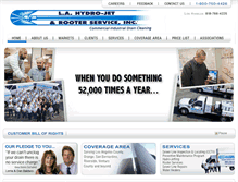 Tablet Screenshot of lahydrojet.com